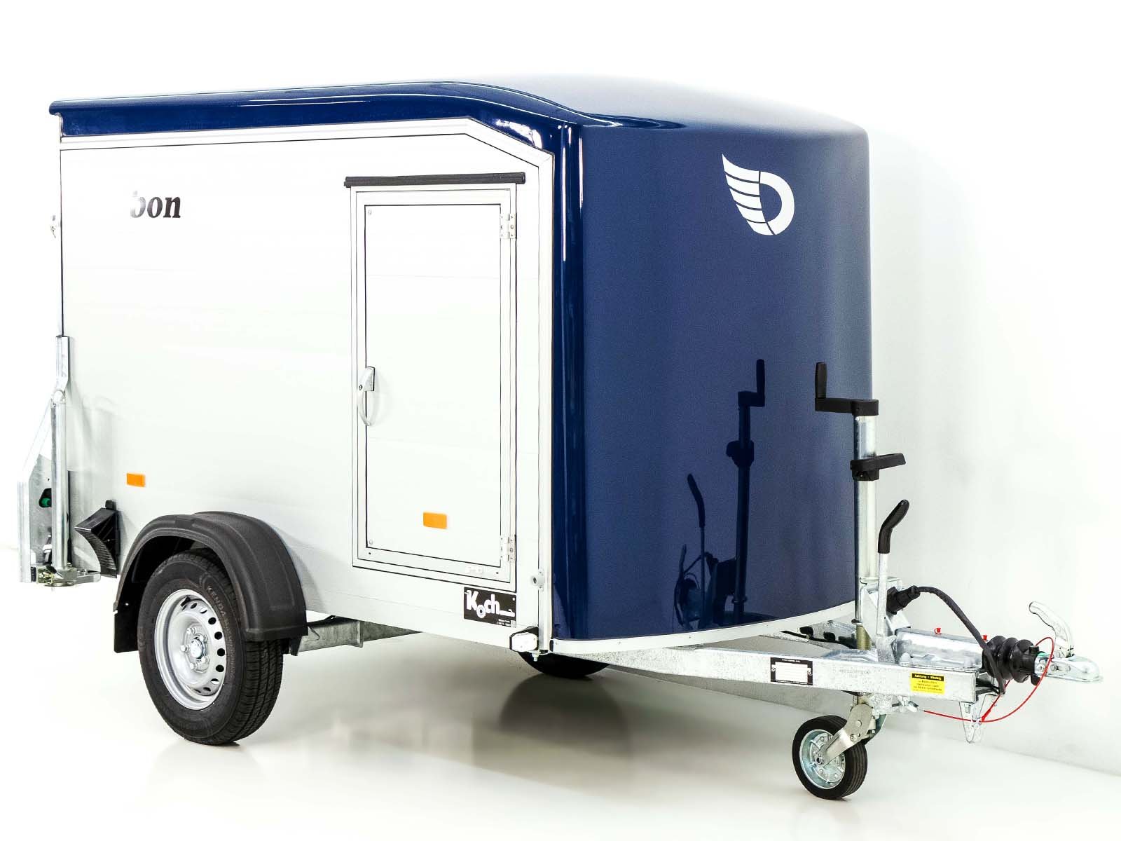 Debon Kofferanhänger Roadster Alu 255 125x255cm H:156cm|blau – Bild 2