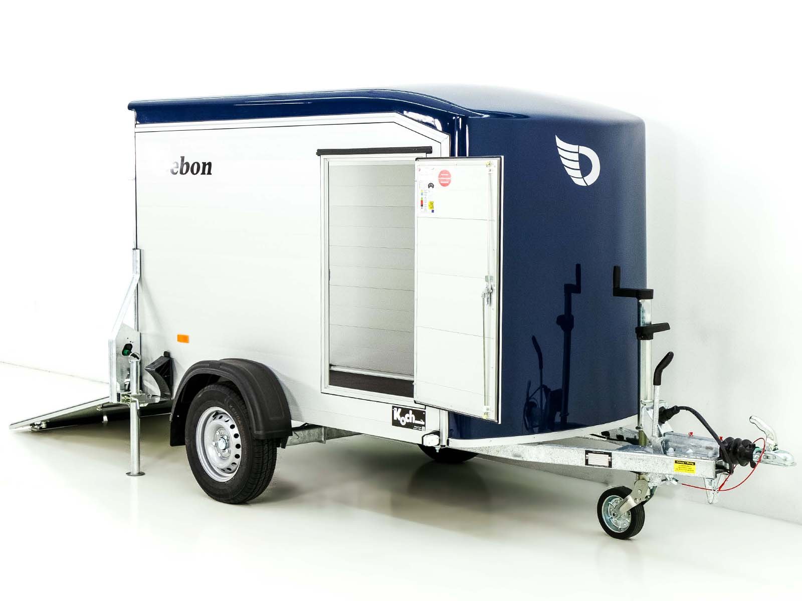 Debon Kofferanhänger Roadster Alu 255 125x255cm H:156cm|blau – Bild 5