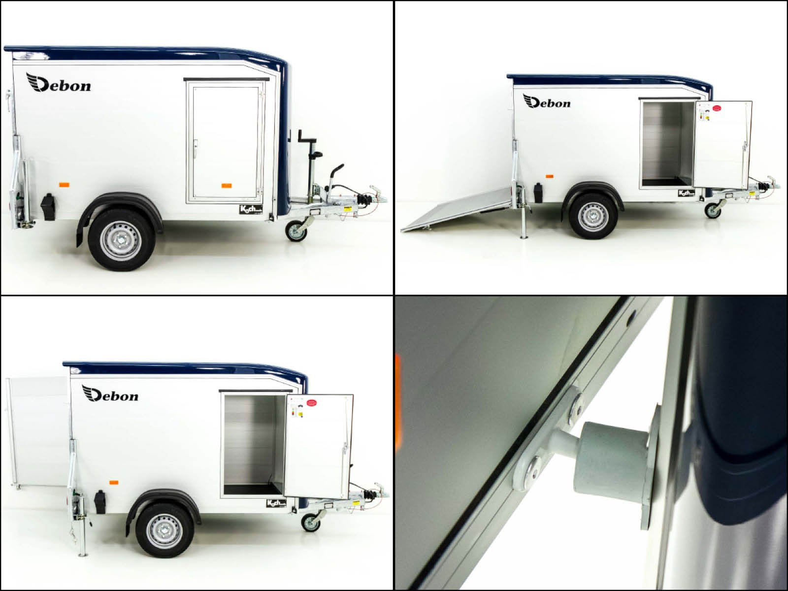 Debon Kofferanhänger Roadster Alu 255 125x255cm H:156cm|blau – Bild 7