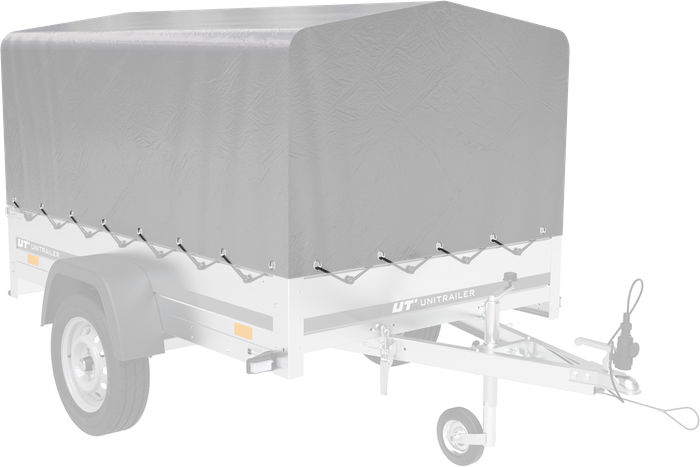 KIPP 750 kg 200×125 Gartenanhänger 201 mit Plane – Bild 9