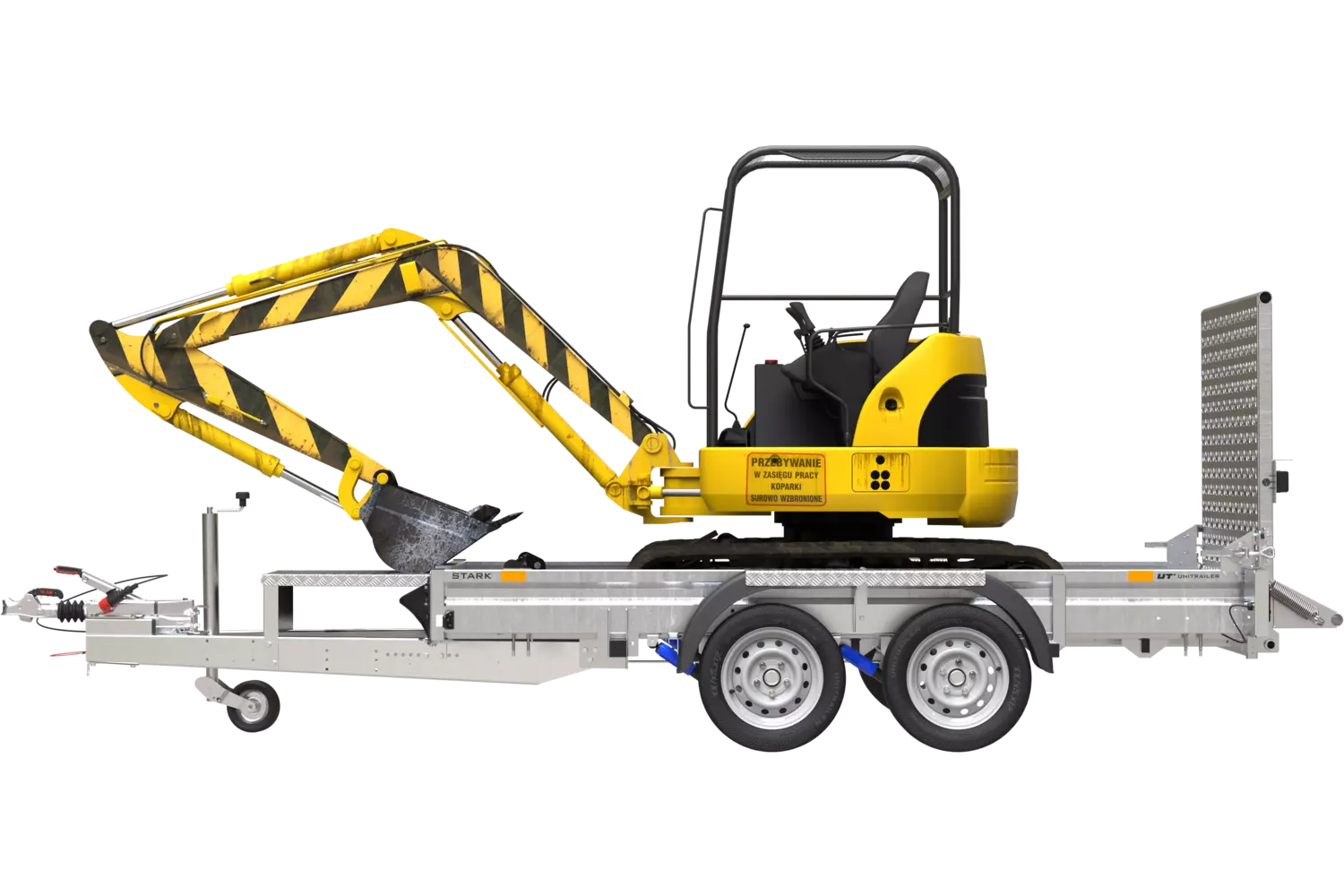 STARK 3300 3500 KG Doppelachs-Schwerlastanhänger