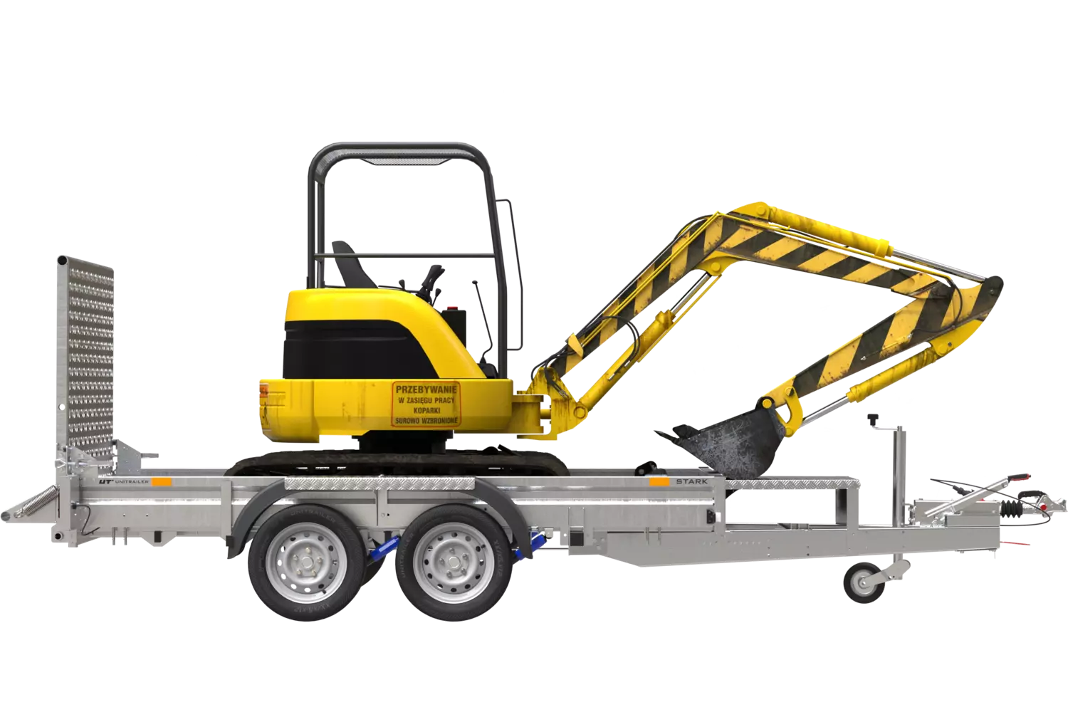 STARK 3300 3500 KG Doppelachs-Schwerlastanhänger – Bild 8