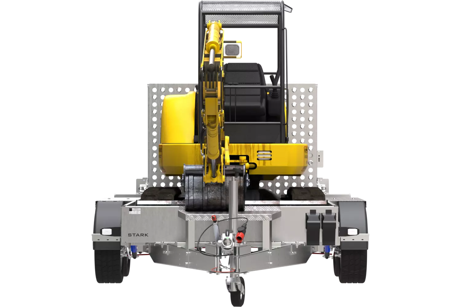 STARK 3300 3500 KG Doppelachs-Schwerlastanhänger – Bild 9