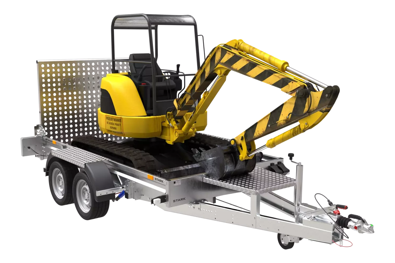 STARK 3300 3500 KG Doppelachs-Schwerlastanhänger – Bild 10