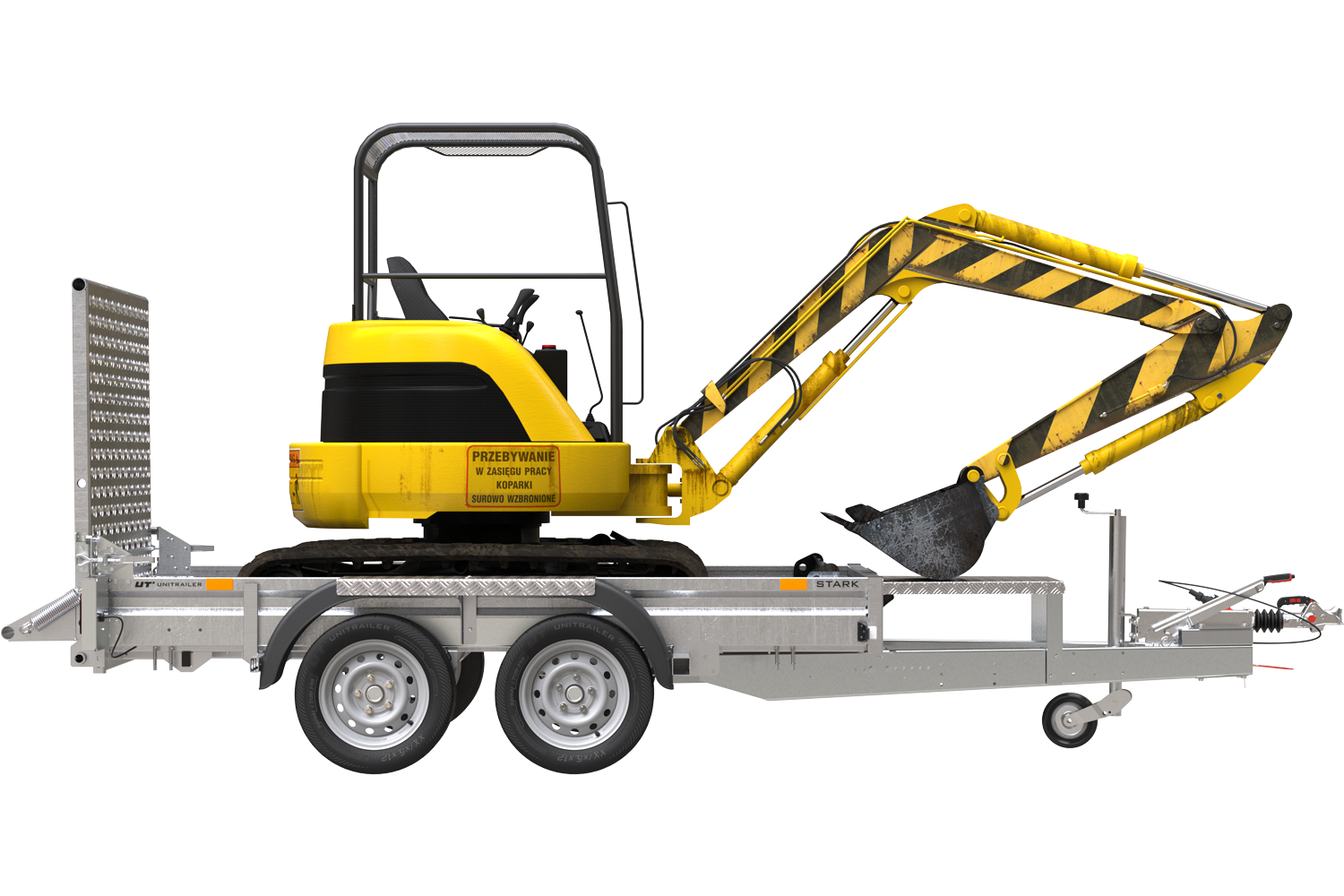 UNITRAILER STARK 3 260 Bauanhänger für Minibagger – Bild 12