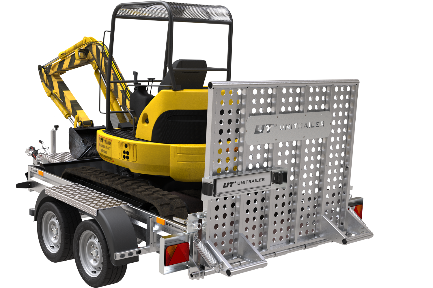 UNITRAILER STARK 3 260 Bauanhänger für Minibagger – Bild 4