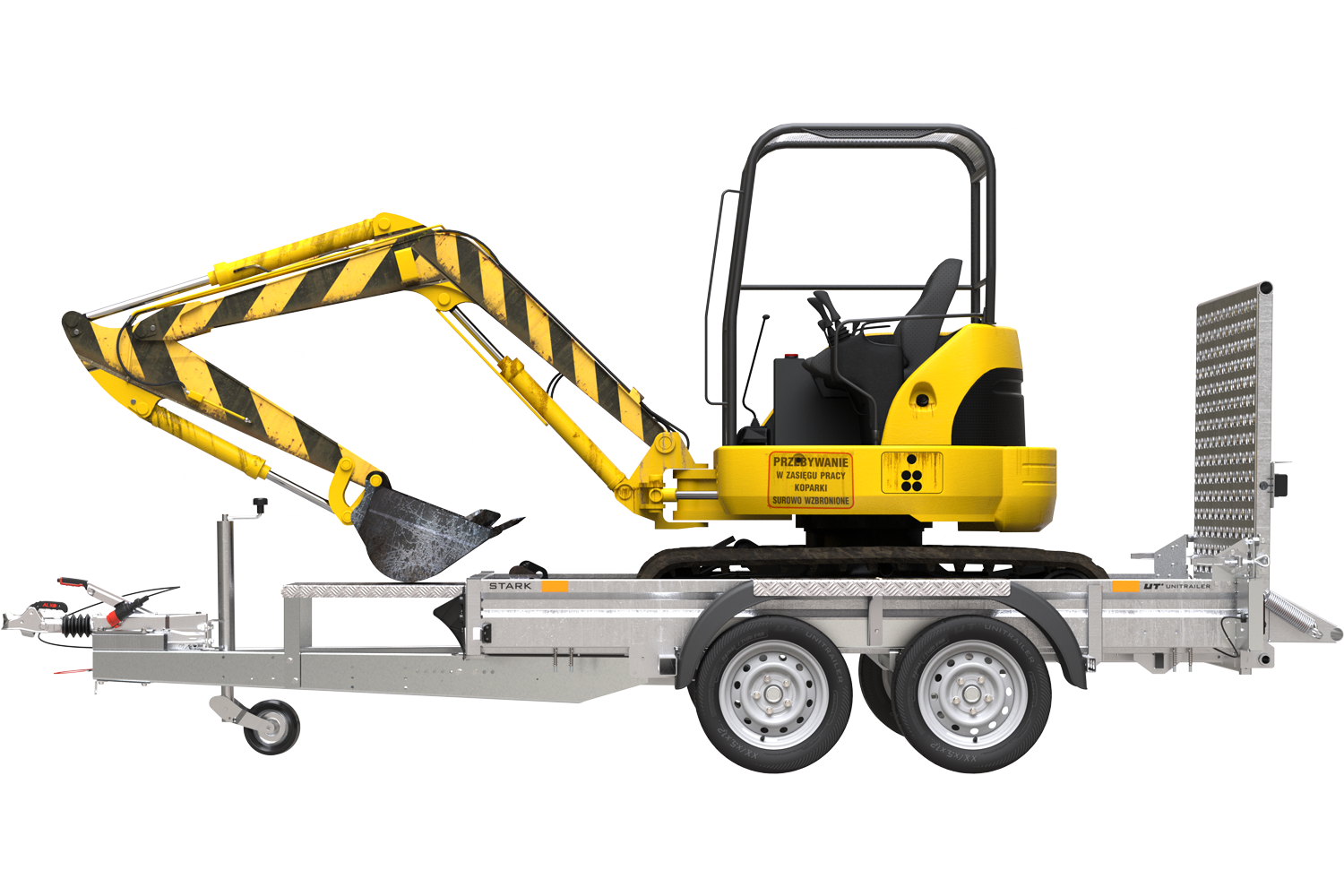 UNITRAILER STARK 3 260 Bauanhänger für Minibagger – Bild 6