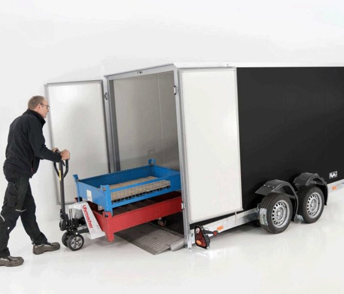 Vezeko Koffer-Absenkanhänger Höhe:190cm 2,7t|schwarz