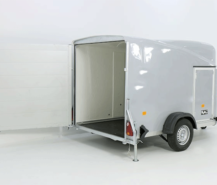 Debon Kofferanhänger DK Vollpoly H:160cm|neues Modell|grau