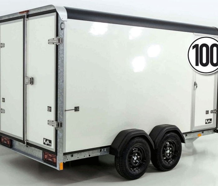 Henra Kofferanhänger Boxvan black 183x365cm H:190 2,7t|Türe